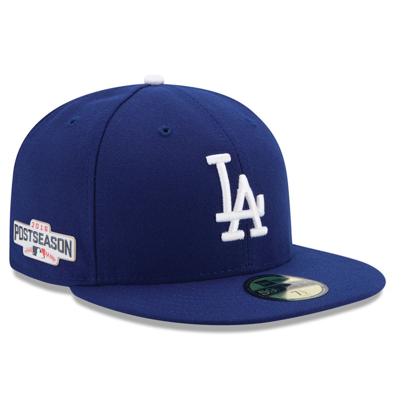 Los Angeles Dodgers Royal 2016 Postseason Side Patch 59FIFTY Fitted Hat