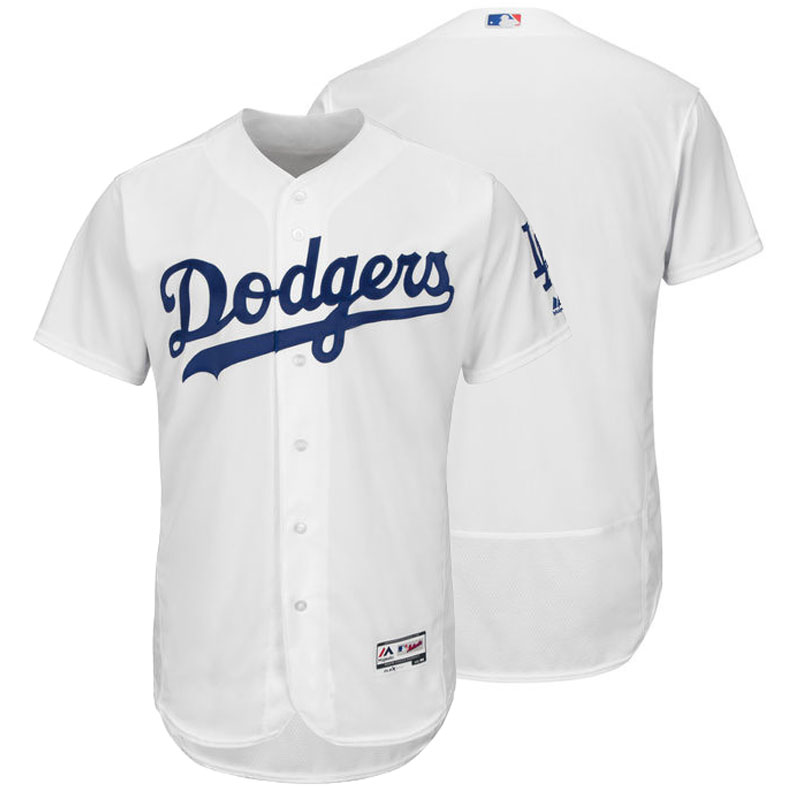 Los Angeles Dodgers Majestic White Flexbase Authentic Collection Team Jersey