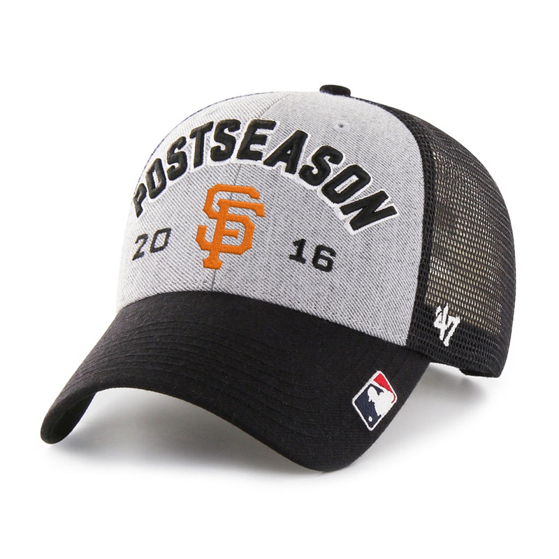 San Francisco Giants Gray Black 2016 Postseason Tamarac Locker Room Adjustable Hat