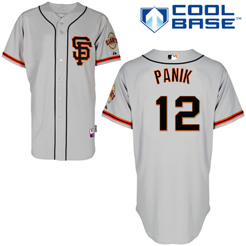 San Francisco Giants #12 Joe Panik Youth Authentic Grey Alternate Majestic MLB Cool Base Jersey