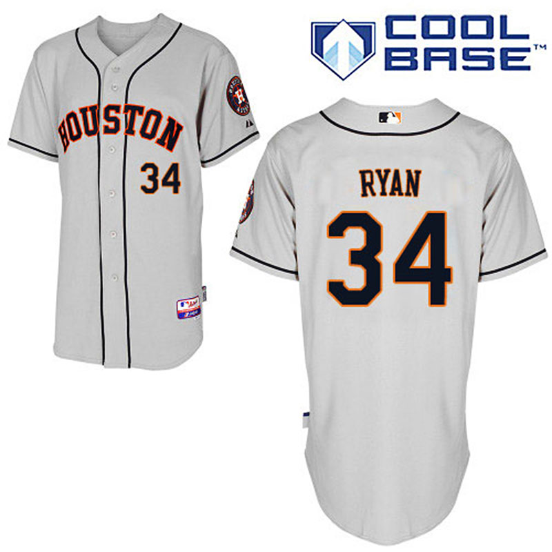 MLB Houston #34 Nolan Ryan Cool Base Jersey