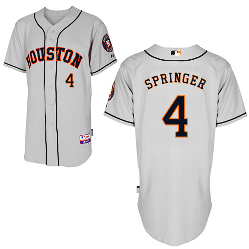 MLB Houston #4 George Springer Cool Base Jersey