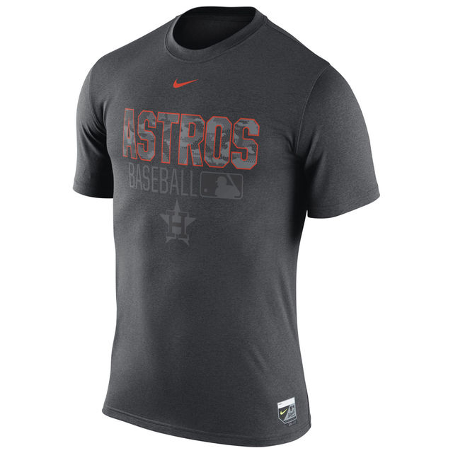 Houston Astros Anthracite 2016 Authentic Collection Legend Issue 1.6 Performance Team T-Shirt