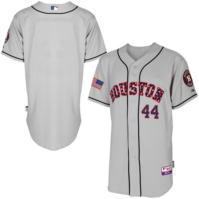 Houston Astros Gray 2016 Independence Day Stars & Stripes Authentic Cool Base Jersey