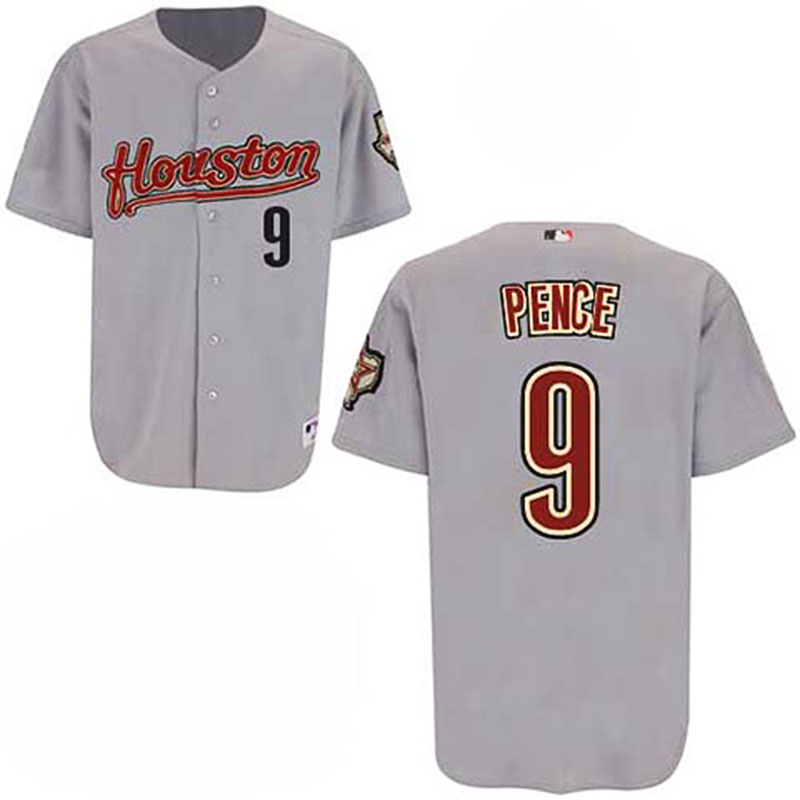 Houston Astros #9 Hunter Pence Grey Road Jersey