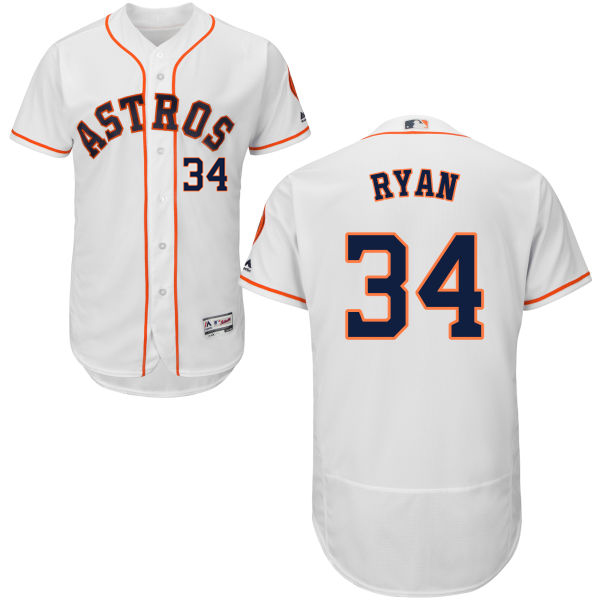 Houston Astros Nolan Ryan #34 White Authentic Collection Flexbase Jersey