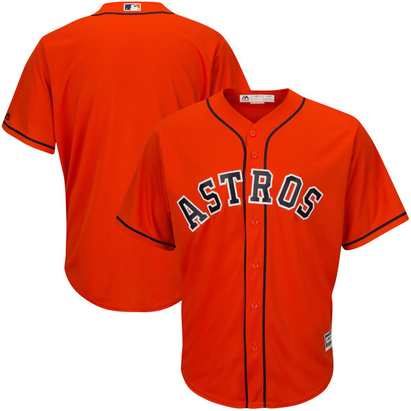 Houston Astros Orange Majestic Cooperstown Cool Base Jersey