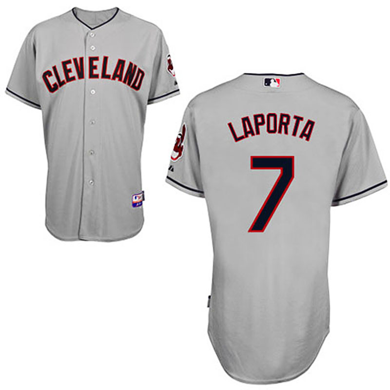 Cleveland Indians #7 Matt LaPorta Grey Road Cool Base Jersey