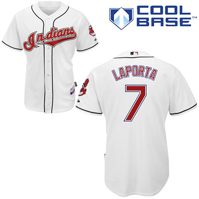 Cleveland Indians #7 Matt LaPorta White Home Cool Base Jersey