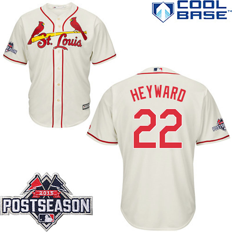 St. Louis Cardinals #22 Jason Heyward Beige Cool Base Alternate Jersey