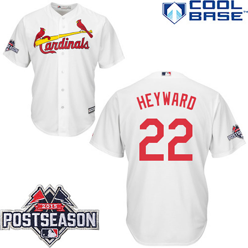 St. Louis Cardinals #22 Jason Heyward White Cool Base Home Jersey