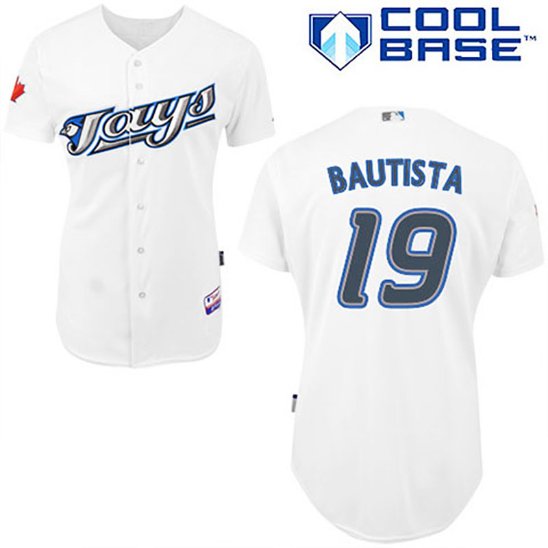 Toronto Blue Jays #19 Jose Bautista Youth White New Cool Base Jersey