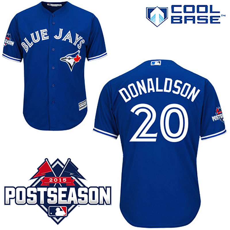 Toronto Blue Jays #20 Josh Donaldson Navy Cool Base Alternate Jersey