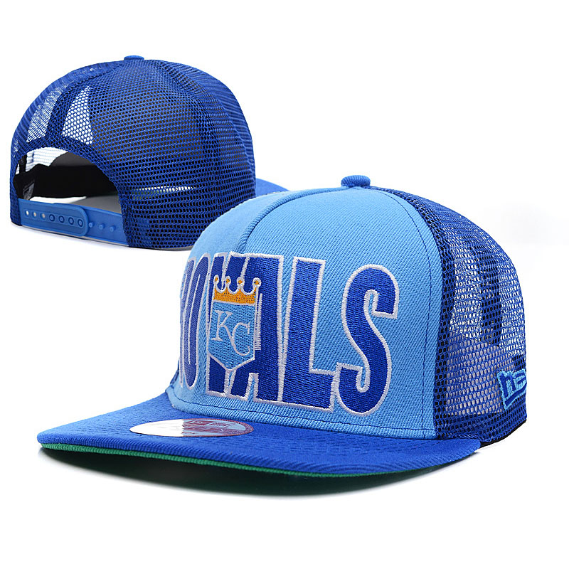 Kansas City Royals New Era Blue Trucker 9FIFTY Snapback Adjustable Hat