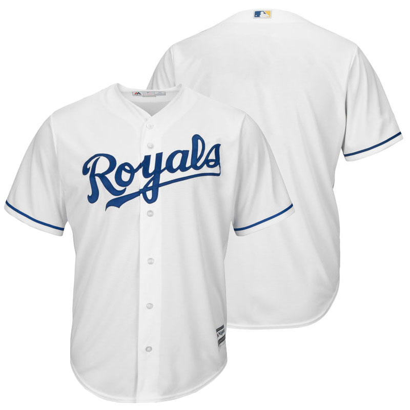 Kansas City Royals Majestic White Official Cool Base Team Jersey