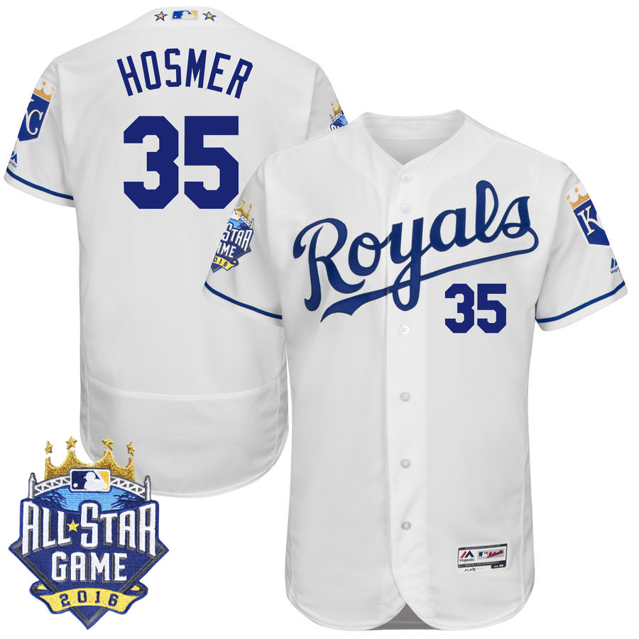 Kansas City Royals Eric Hosmer #35 White 2016 MLB All-Star Game MVP Flex Base Jersey