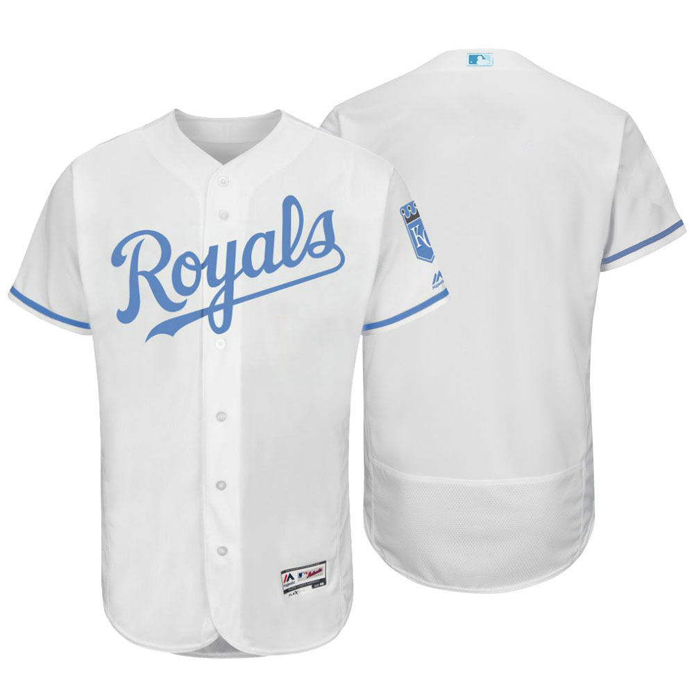 Kansas City Royals 2016 Father's Day White Flex Base Team Jersey