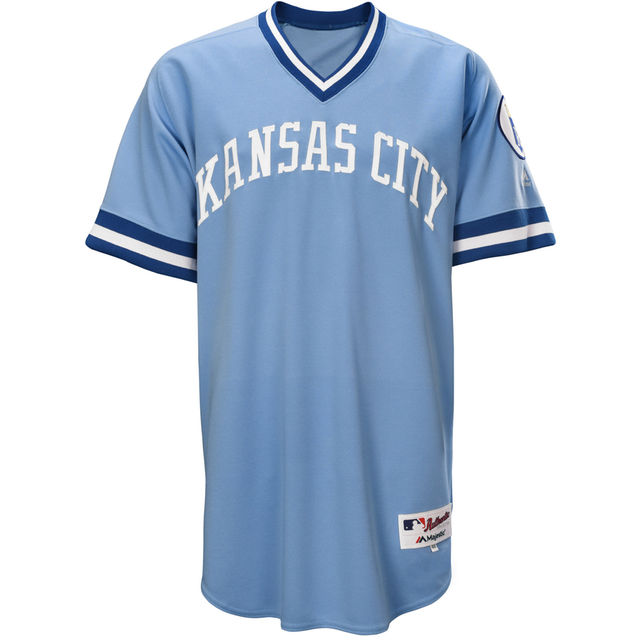 Kansas City Royals Light Blue 1976 Turn Back the Clock Authentic Jersey