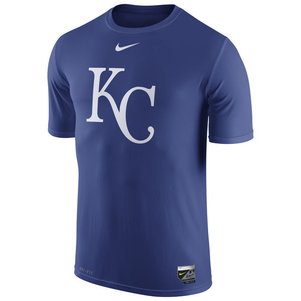 Kansas City Royals Navy Authentic Collection Legend Logo 1.5 Performance Dri-FIT T-Shirt