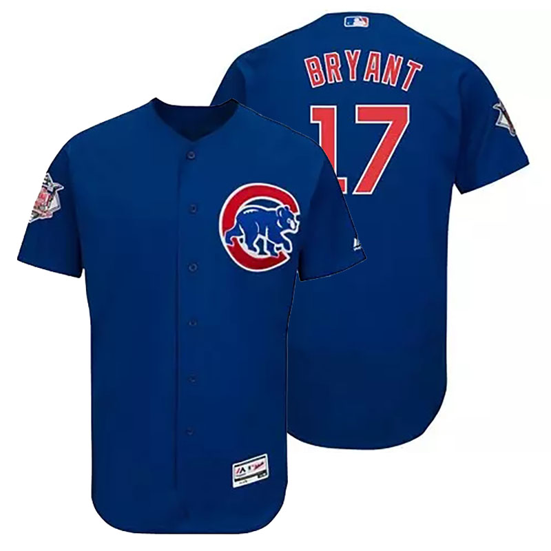 Chicago Cubs Kris Bryant #17 Royal Authentic Collection Flexbase Player Jersey