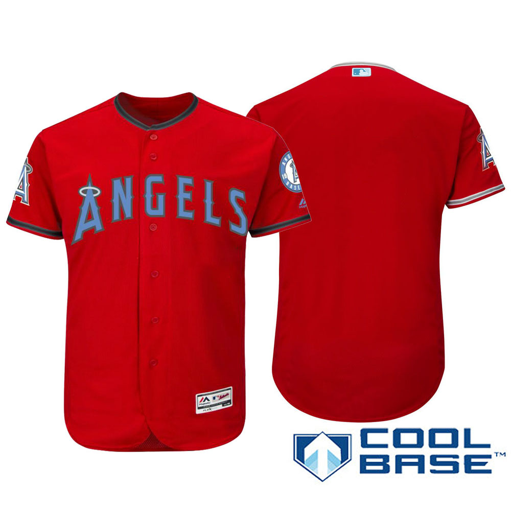 Los Angeles Angels 2016 Father's Day Scarlet Cool Base Team Jersey