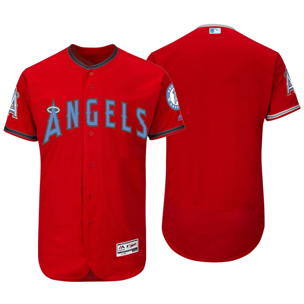 Los Angeles Angels 2016 Father's Day Scarlet Flex Base Team Jersey