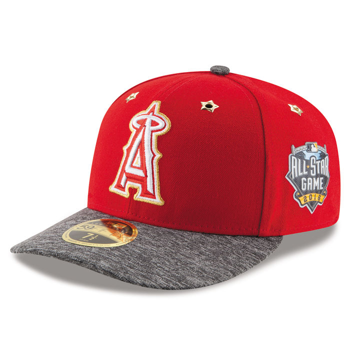 Los Angeles Angels New Era Red 2016 MLB All-Star Game Patch Low Profile 59FIFTY Fitted Hat