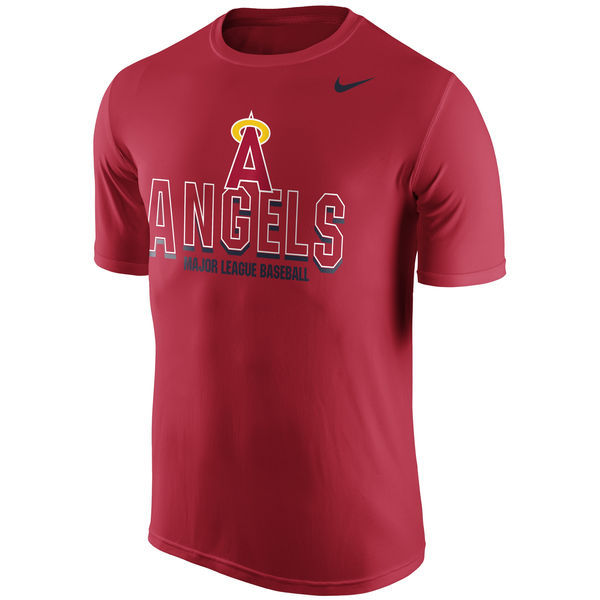 Los Angeles Angels of Anaheim Red Cooperstown Legend Team Issue T-Shirt