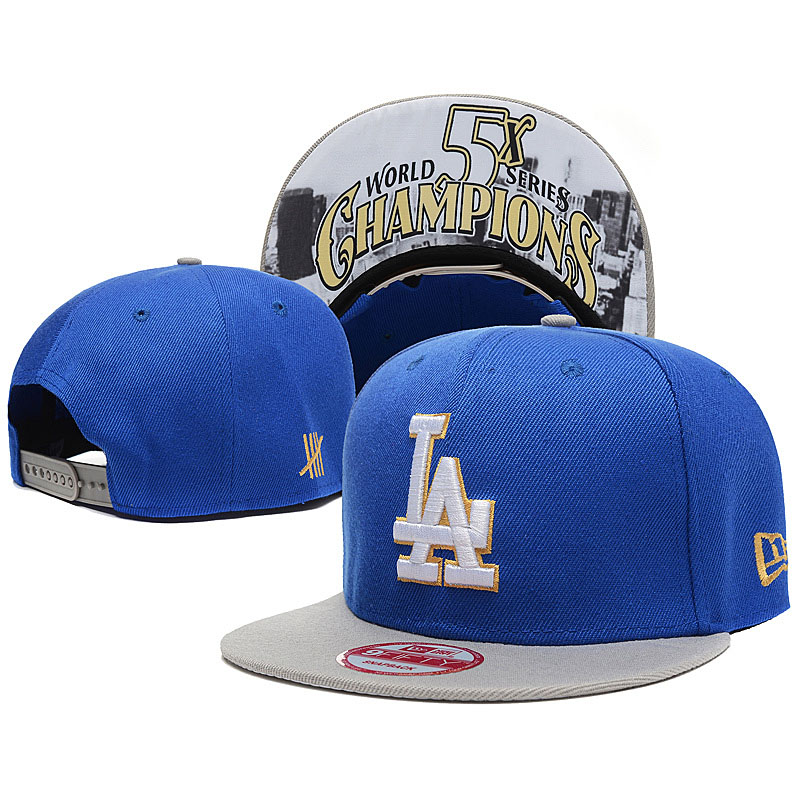 Los Angeles Dodgers New Era Blue/Gray World Series Champions 9FIFTY Snapback Adjustable Hat