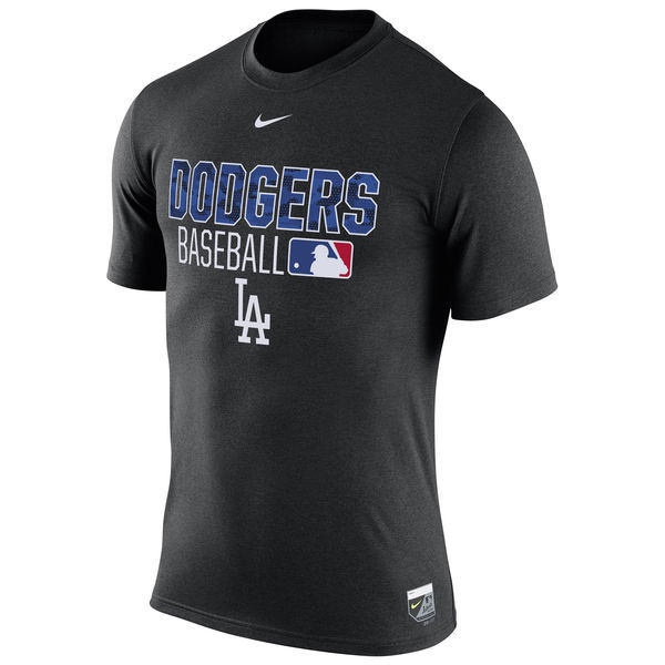 Los Angeles Dodgers Black Wordmark Issue Performance T-Shirt