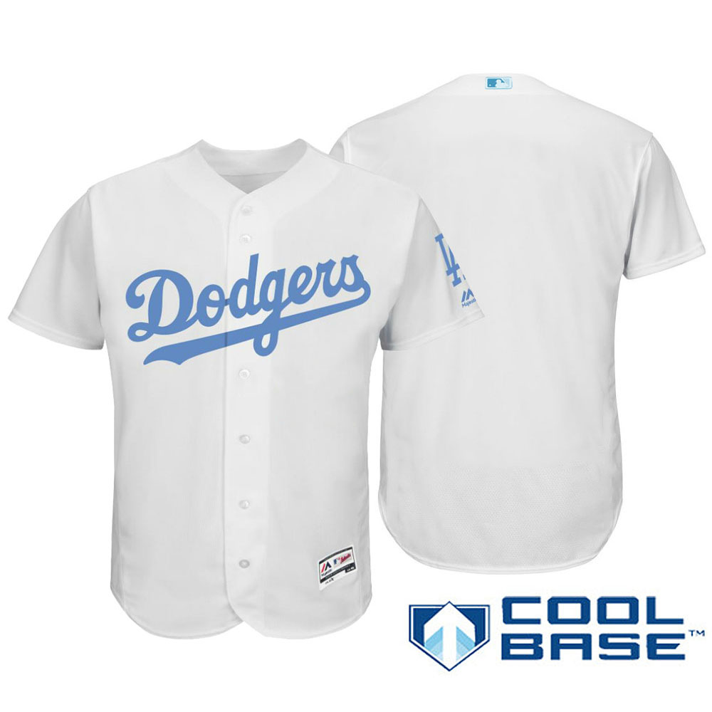 Los Angeles Dodgers 2016 Father's Day White Cool Base Team Jersey