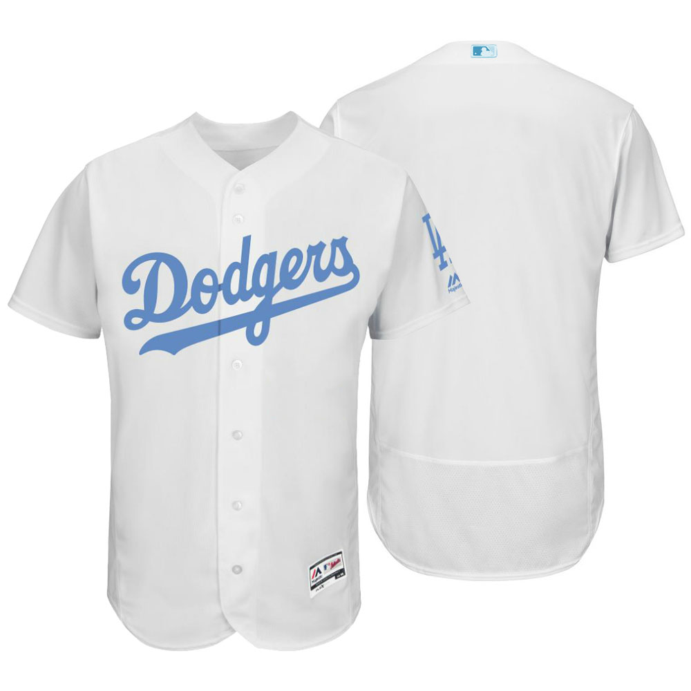 Los Angeles Dodgers 2016 Father's Day White Flex Base Team Jersey