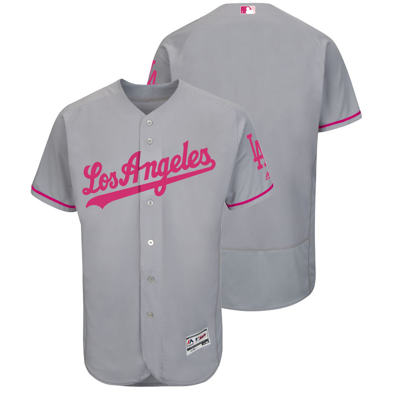 Los Angeles Angels Gray Road 2016 Mother's Day Flex Base Jersey