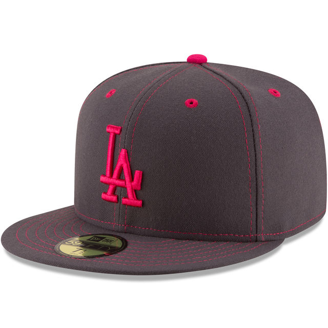 L.A. Dodgers New Era Graphite 2016 Mother's Day 59FIFTY Fitted Hat