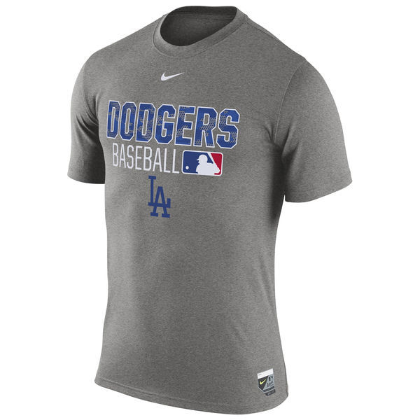 Los Angeles Dodgers Gray Wordmark Issue Performance T-Shirt