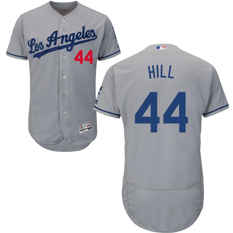 Los Angeles Dodgers Rich Hill #44 Road Gray Authentic Collection Flex Base Jersey