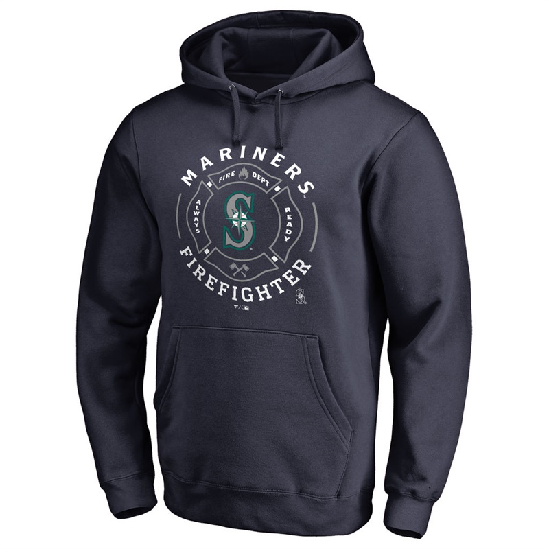 Seattle Mariners Navy Firefighter Aunthetic Pullover Hoodie