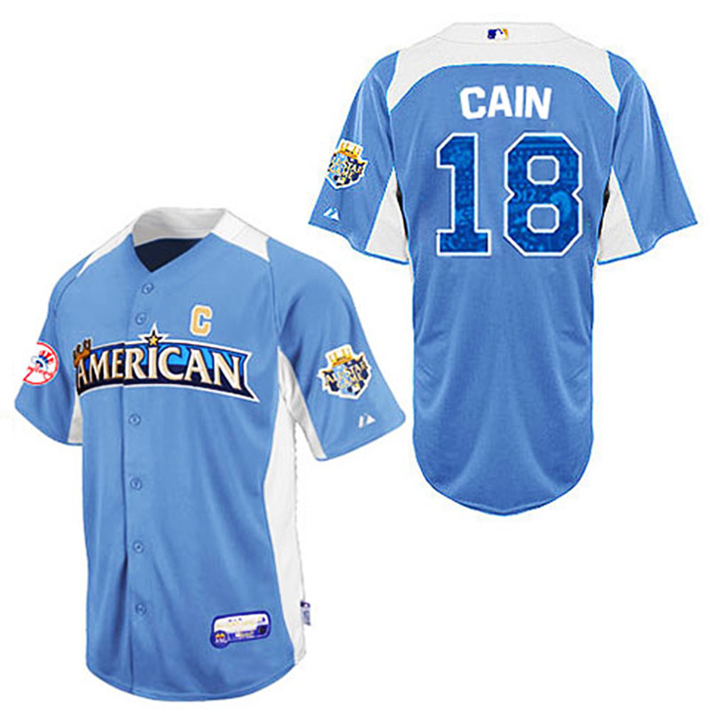 San Francisco Giants #18 Matt Cain Blue 2012 All-Star BP Jersey