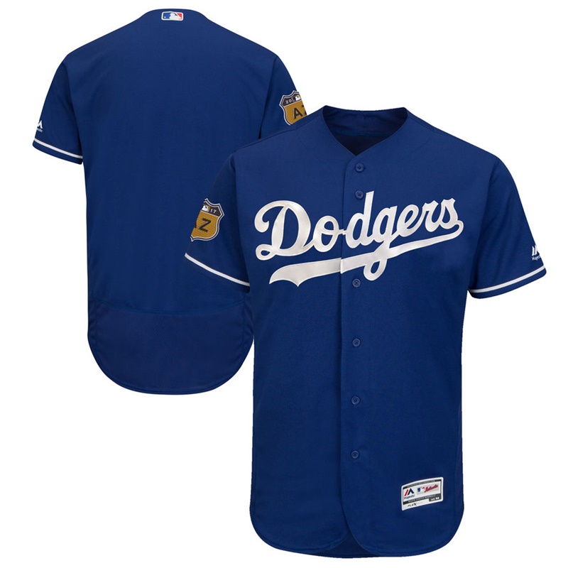 Men's Los Angeles Dodgers Royal 2017 Spring Training Flex Base Authentic Team Jersey