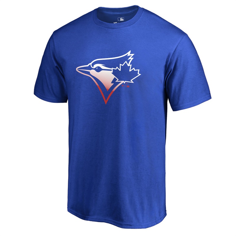 Men's Toronto Blue Jays Royal Gradient Logo Short Sleeve T-Shirt