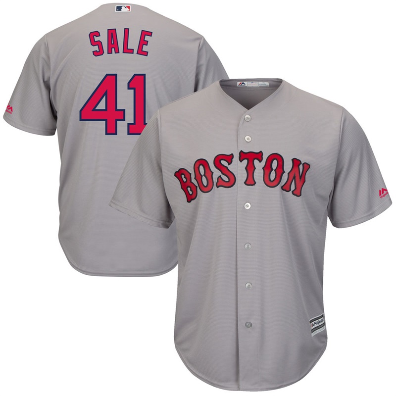 Men's Boston Red Sox Chris Sale #41 Road Gray Cool Base Jersey