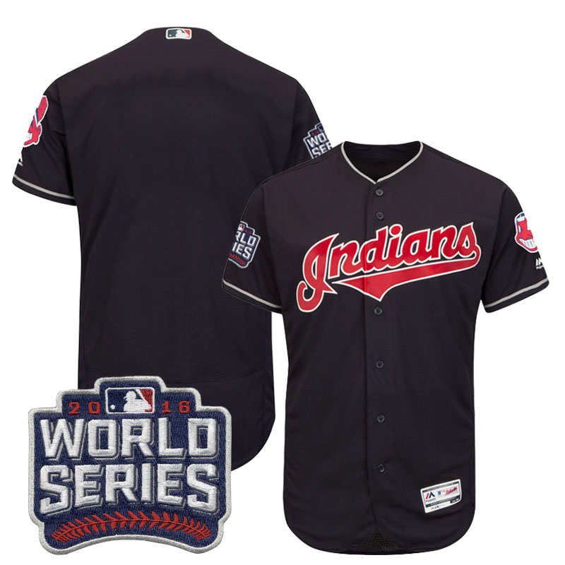 Men's Cleveland Indians Royal 2016 World Series Bound Flex Base Jersey