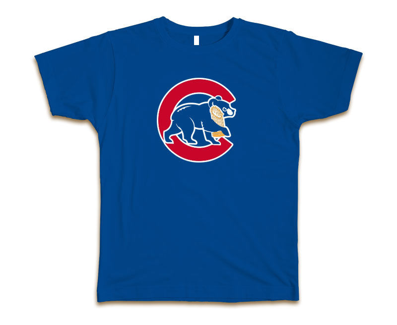 Men's Chicago Cubs Blue World Series Champions Crew T-Shirt