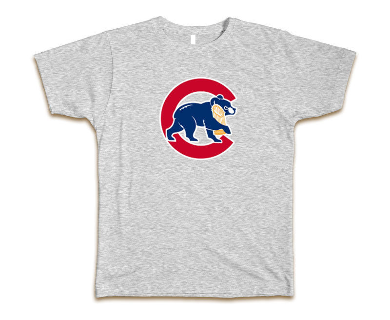 Men's Chicago Cubs Grey World Series Champions Crew T-Shirt