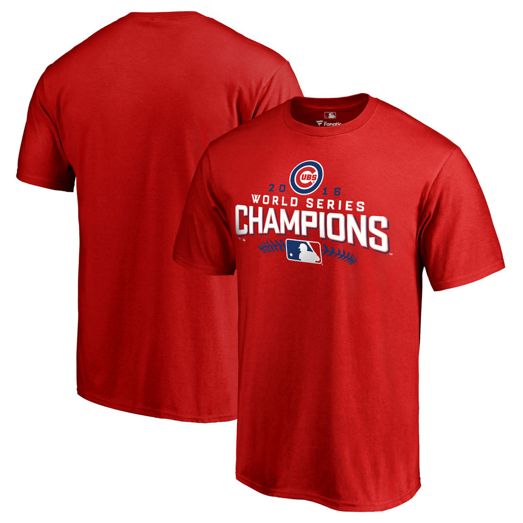 Men's Chicago Cubs Red 2016 World Series Champions Walk T-Shirt