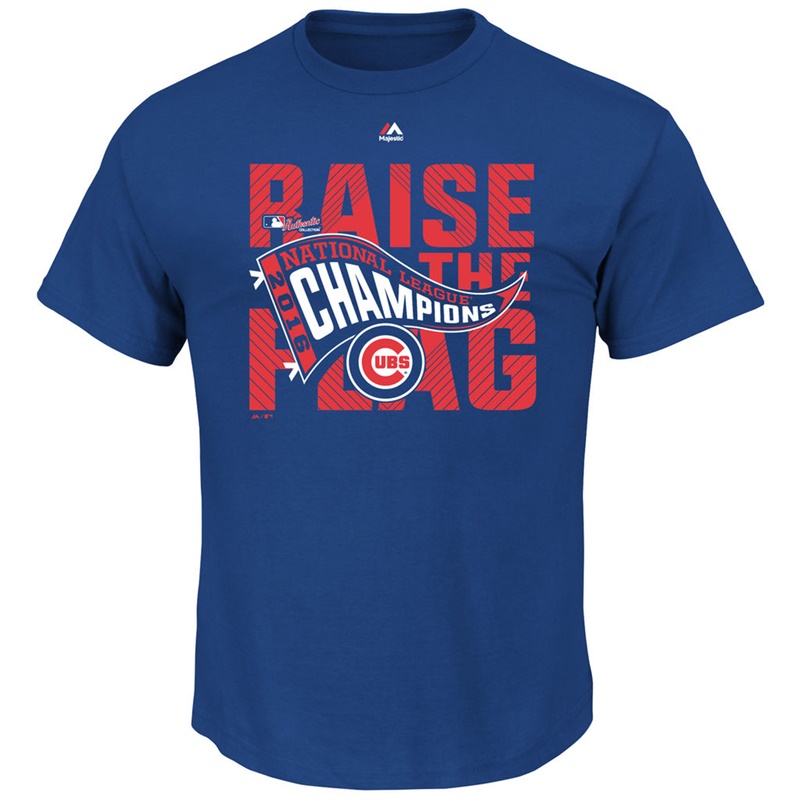 Men's Chicago Cubs Royal 2016 National League Champions Locker Room T-Shirt