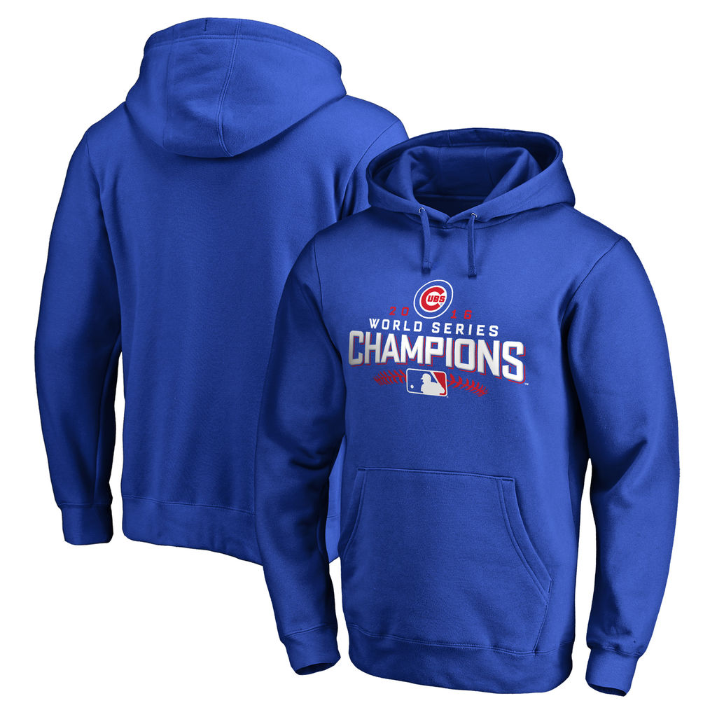 Men's Chicago Cubs Royal 2016 World Series Champions Walk Pullover Hoodie