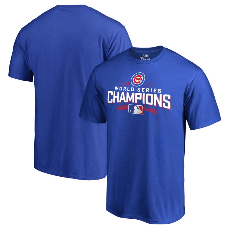 Men's Chicago Cubs Royal 2016 World Series Champions Walk T-Shirt