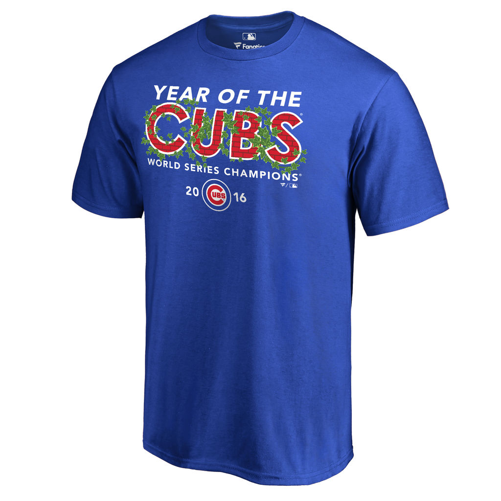 Men's Chicago Cubs Royal 2016 World Series Champions Year of the Cubs T-Shirt