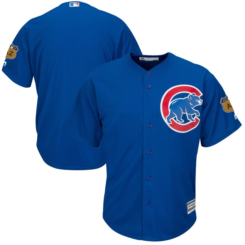 Men's Chicago Cubs Royal 2017 Spring Training Cool Base Authentic Team Jersey